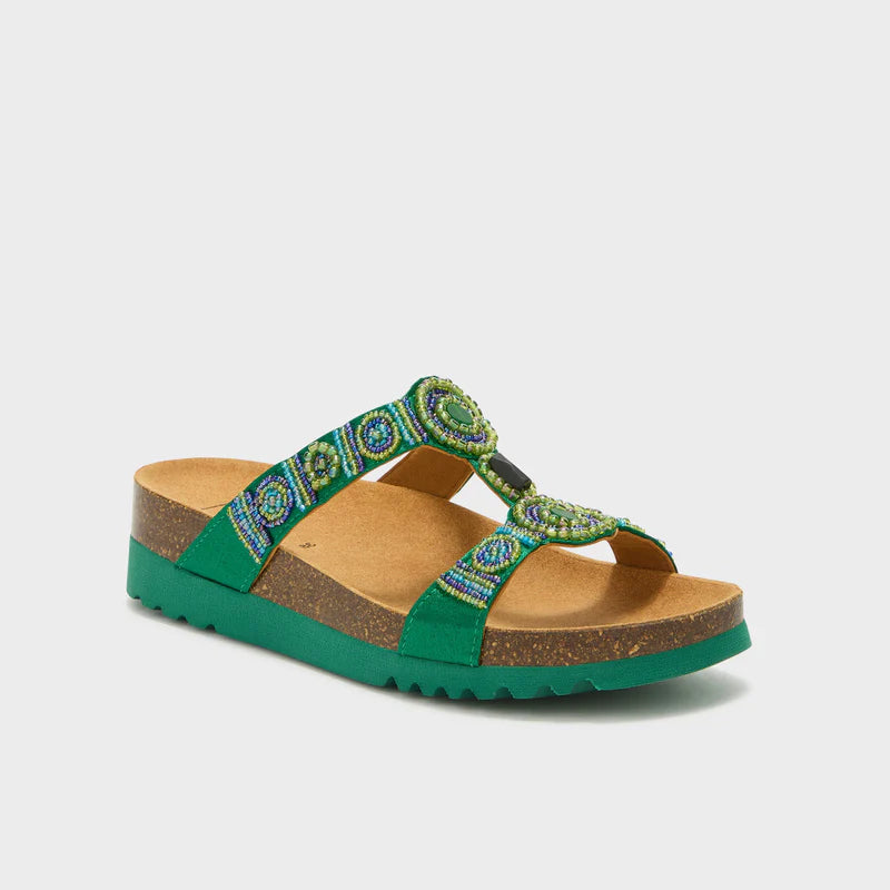 Scholl New Bogota Wedge - Smaragdzöld