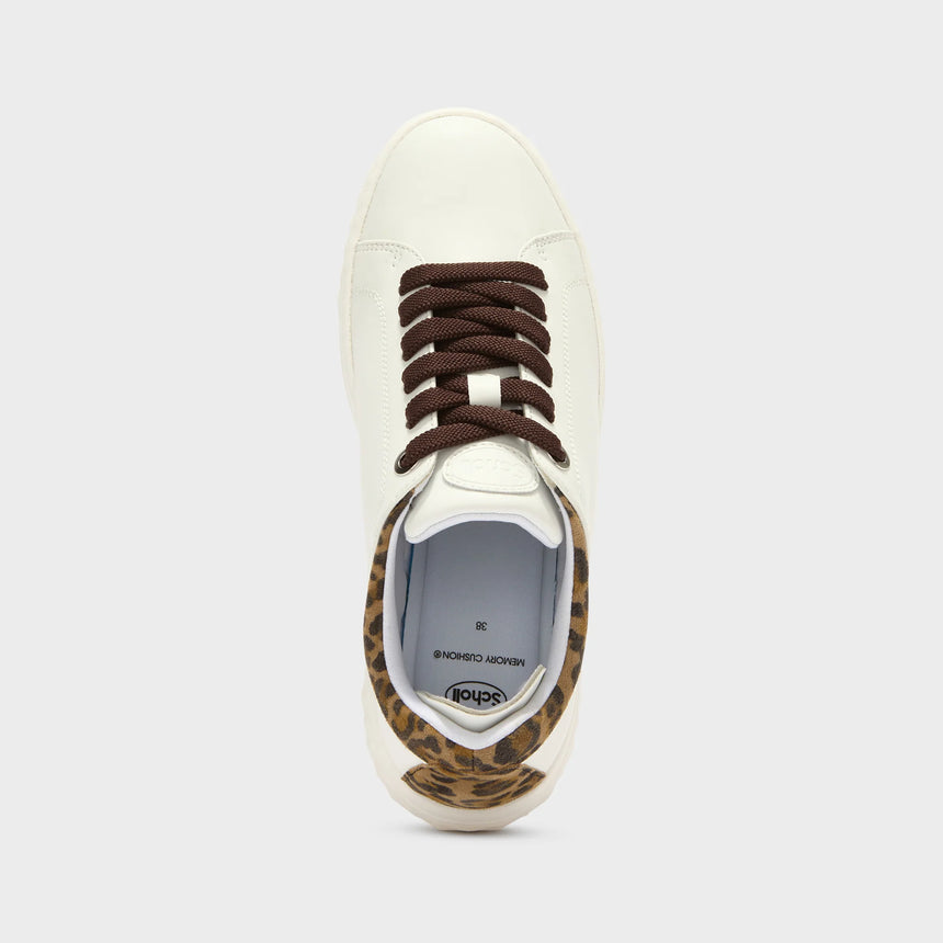 Scholl Urban Laces - White/Leopard