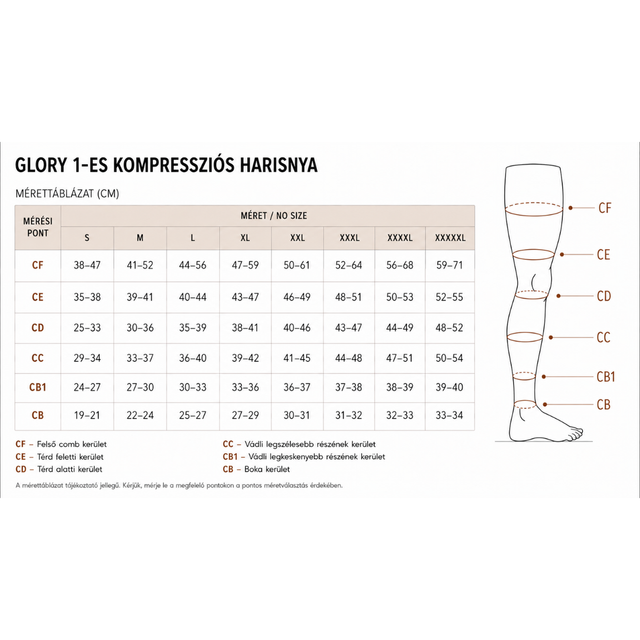 Glory I. Kompressziós Térdharisnya