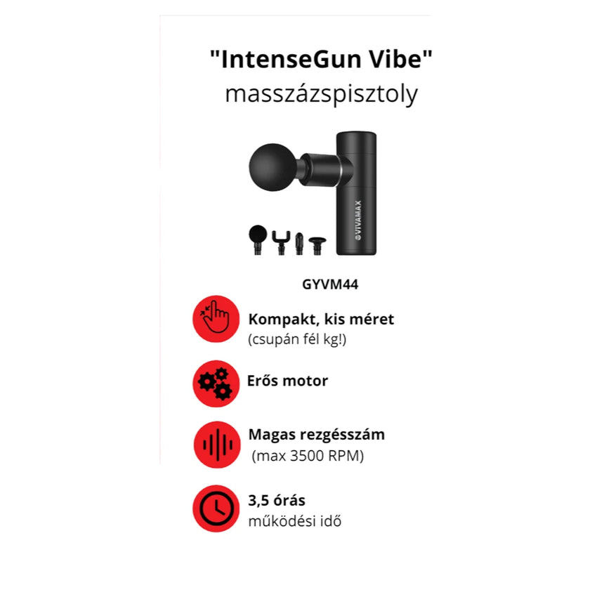 Vivamax Intese Gun Vibe Masszázspisztoly