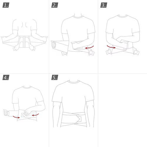 Actimove Lumbar Sacral Deréktámasztó Öv Nyomópárnával