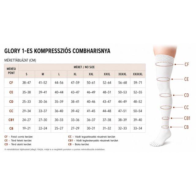 Glory I. Kompressziós Combharisnya