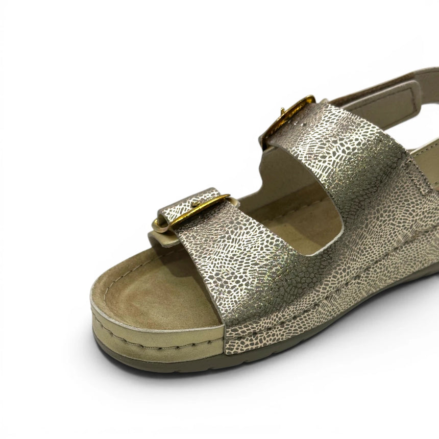 Scholl Aberdeen Sandal - Platina