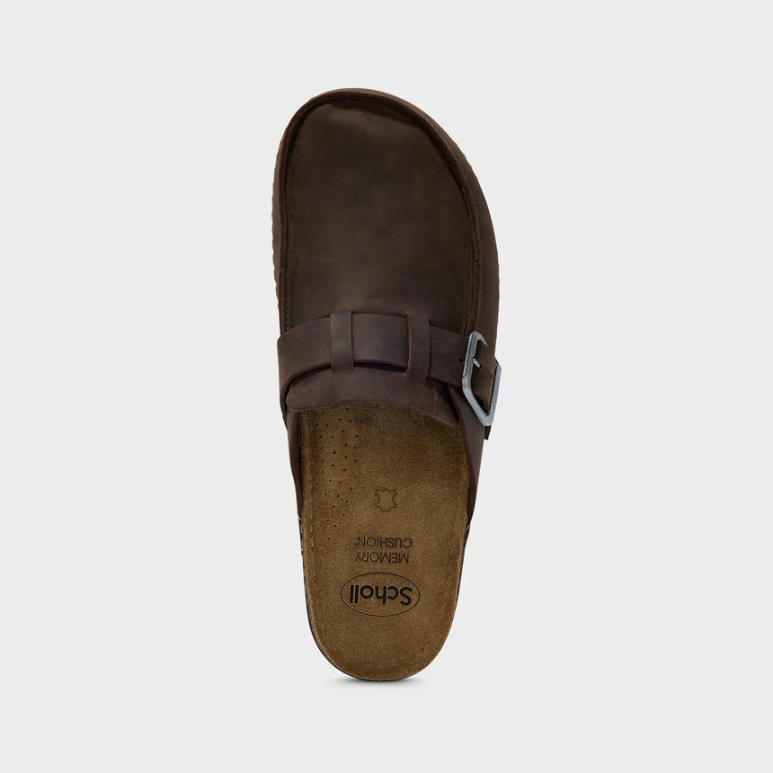 Scholl Bora Moccasin - Sötétbarna (Olajos bőr)