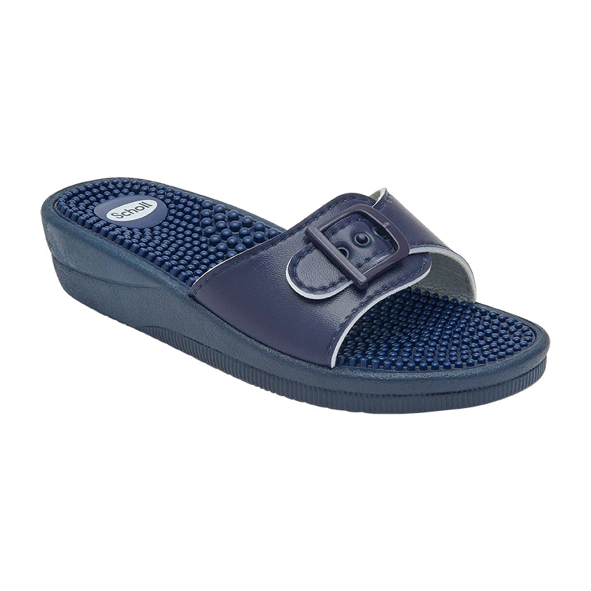 Scholl New Massage Slippers voor dames, wit, 38 EU